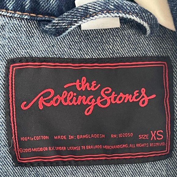 Rolling Stones 100% Cotton Acid Wash Denim Jacket - Picture 3 of 12